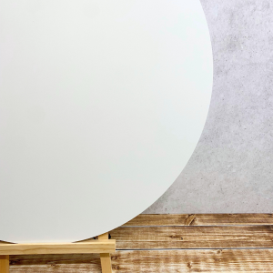 Okrągła biała tablica baza do dekoracji z PVC