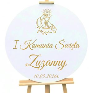 Tablica komunijna z imieniem wzór kielich